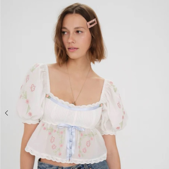 For Love And Lemons Tops - LN For Love and Lemons Carrington Blouse, L